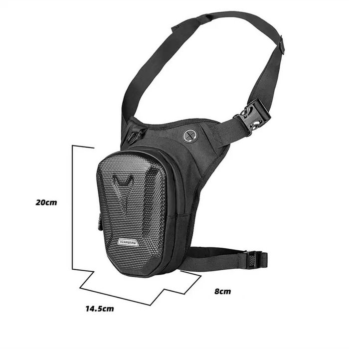 Bolsa Rígida de Perna e Cintura Impermeável para Moto - Design Durável