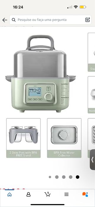 Panela a vapor para uma alimentacao saudavel