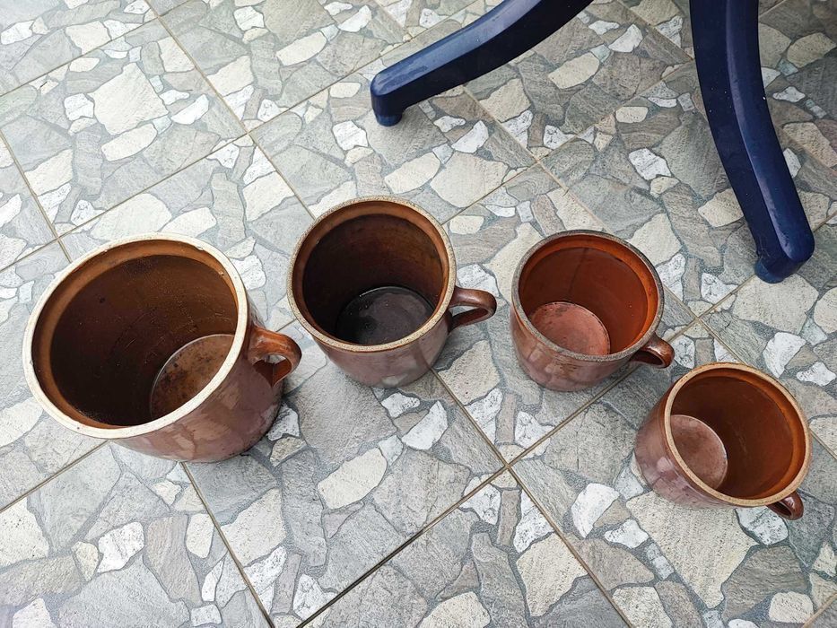 Stare gliniane garnki,garnek,Bochnia,cena za 1 szt