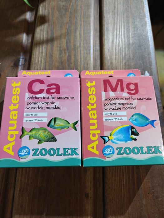 Test wapnia test magnezu akwarium