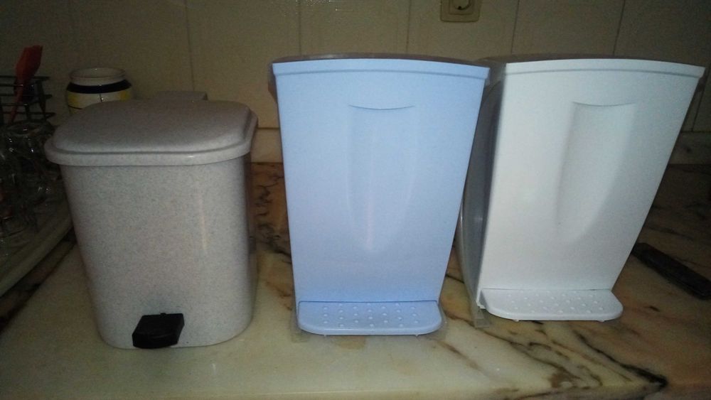 Rede para pendurar e baldes wc