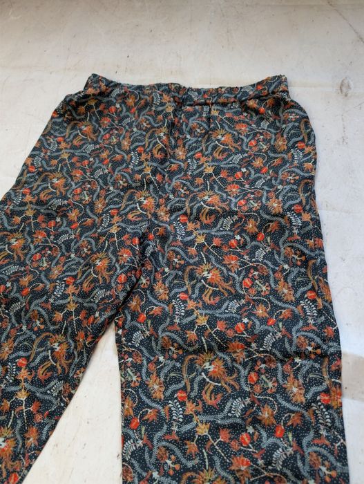 Kolorowe jedwabne spodnie Isabel Marant silk pants