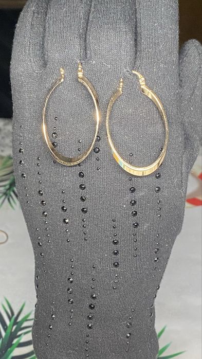 Kolczyki xuping złote stal chirurgiczna 18K