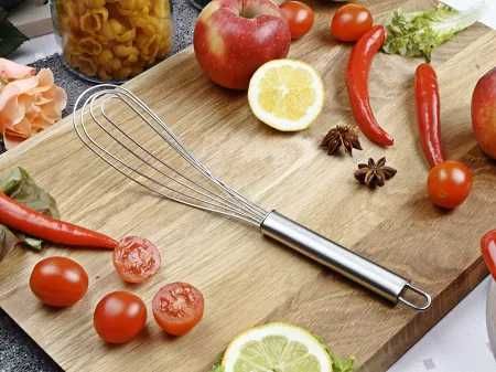 TRZEPACZKA UBIJACZKA PŁASKA Rózga 12 wrzecion Stal nierdzewna 29 cm