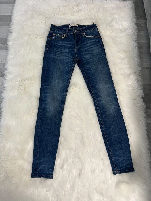 Skinny jeasny granatowe
