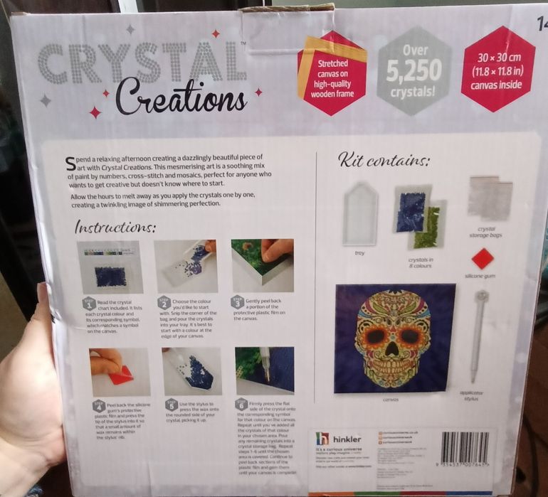 Алмазная мозаика,,сахарный череп,,