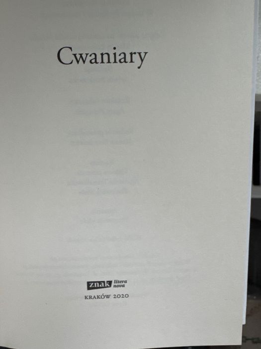 Sylwia Chutnik “Cwaniary”