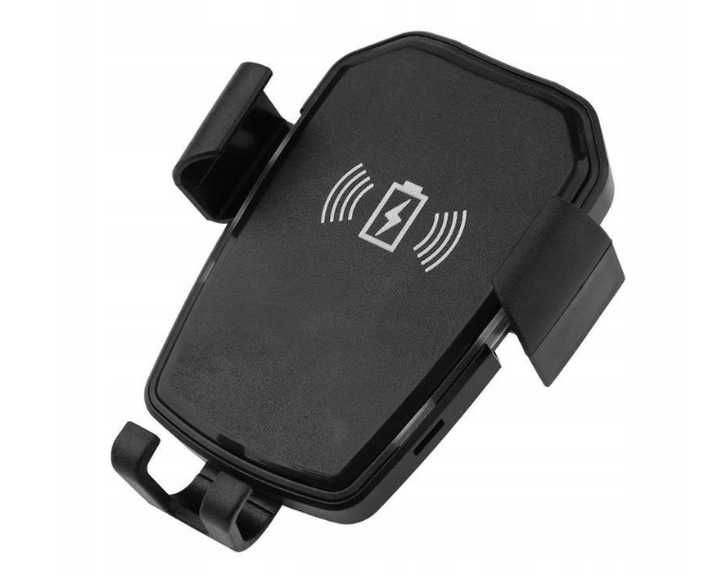 Uchwyt samochodowy z ładowarką indukcyjną na przyssawkę POWYSTAWOWY