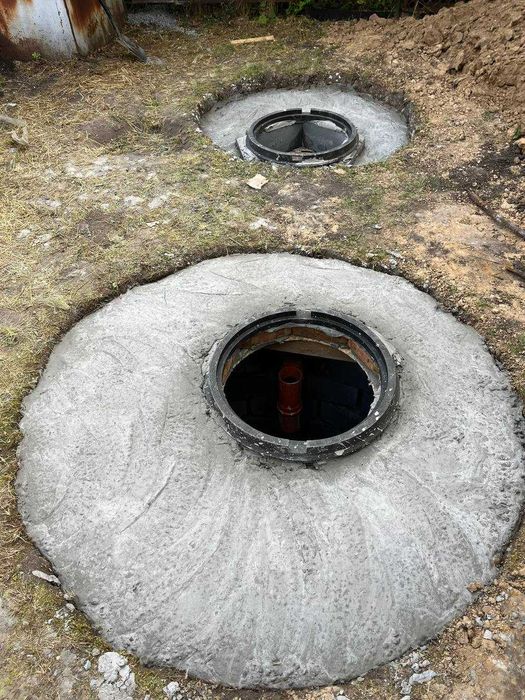 Копка сливных ям, септики, скважины под ключ! Канализация, траншеи