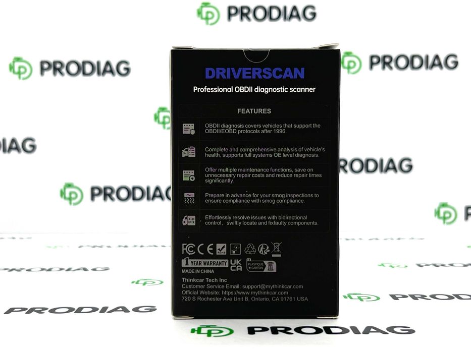 Автосканер NUCAR DRIVERSCAN OBD2 діагностичний сканер для авто