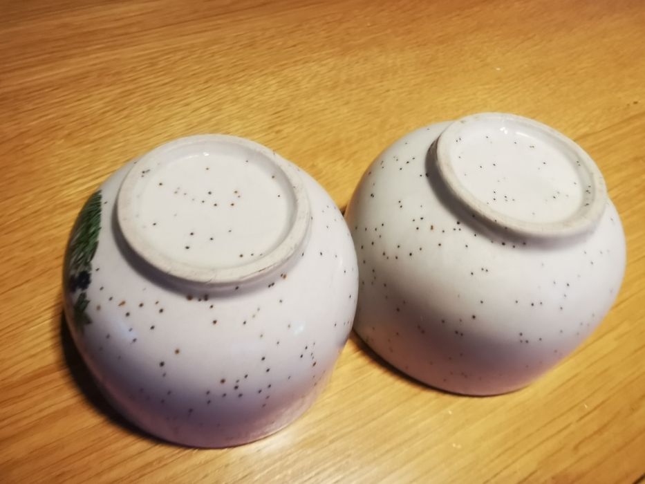 dwie piękne stare FILIŻANKI ceramiczne lata 60 retro prl