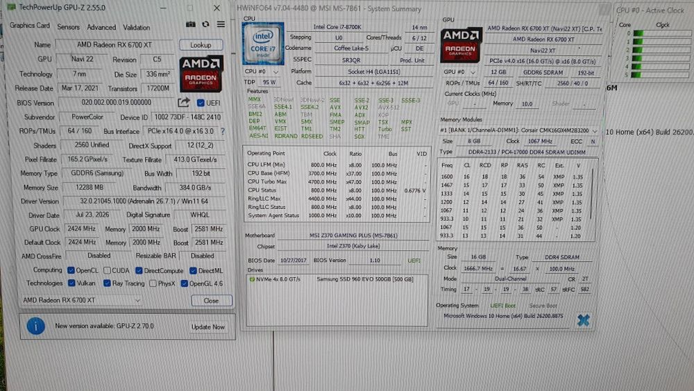 Gaming PC i7-8700K/ 16GB / M.2 500GB / 750W Gold / Win 11