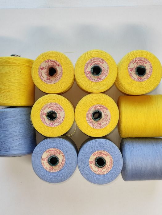 Нитки швейные хлопок 2500 м, 3(6) сложений, #60, #50, #40