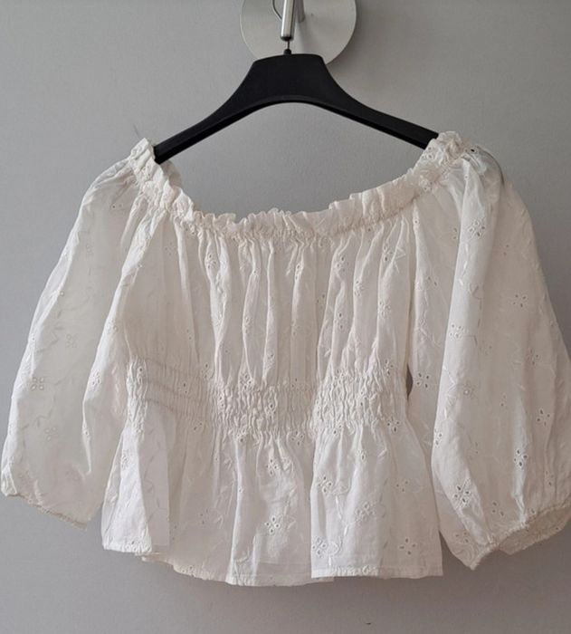 Top zara bordado inglês s