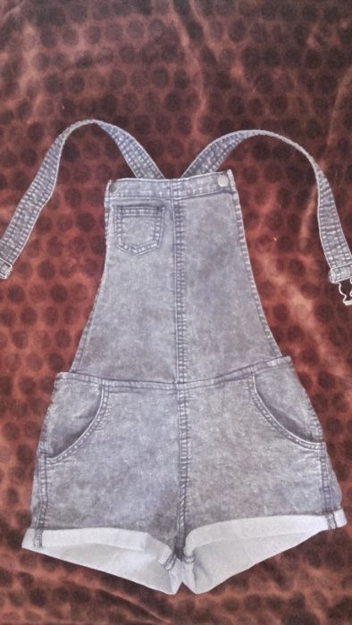 Ogrodniczki, spodenki jeansowe h&m STAN IDEALNY!!!