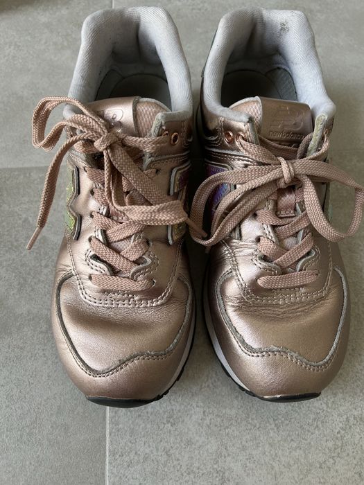 Buty New Balance 574 złote gold