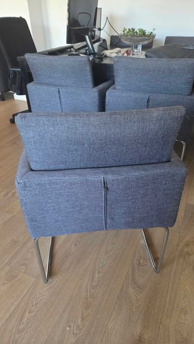 6 Cadeiras Sala Jantar Cinzentas