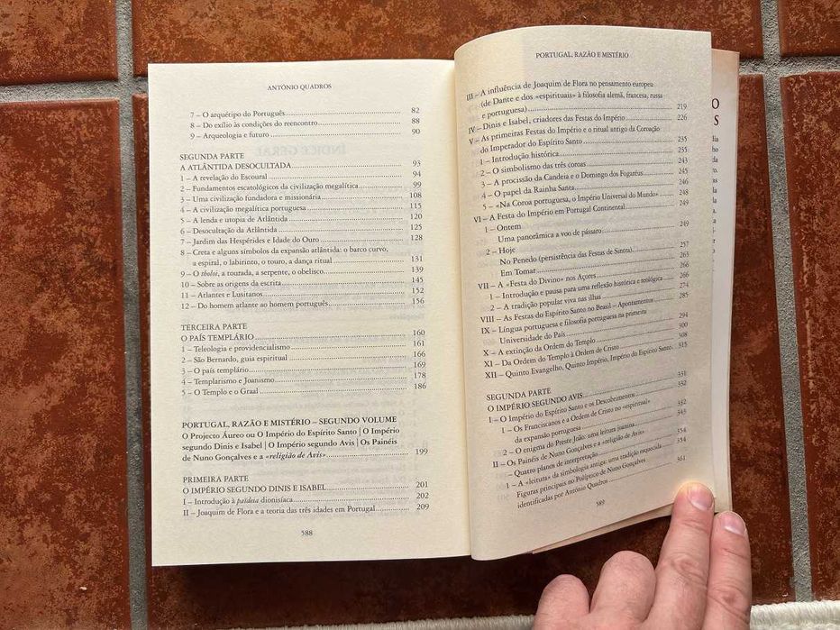 Livro Portugal, Razão e Mistério (A Trilogia) António Quadros