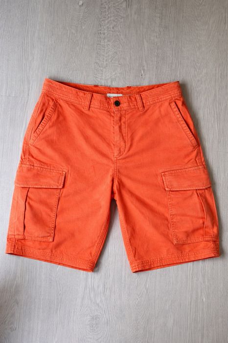 Męskie spodenki cargo Scotch & Soda pomarańczowe – 6 kieszeni