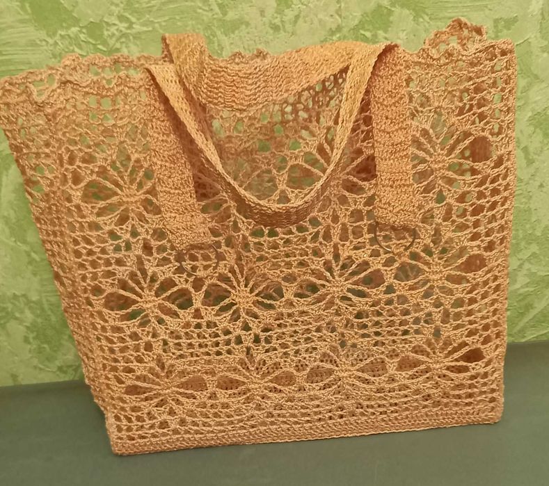 В'язана гачком сумка - шопер