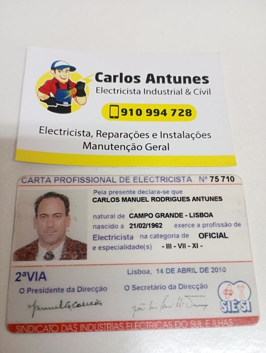 Electricista geral Manutenção geral