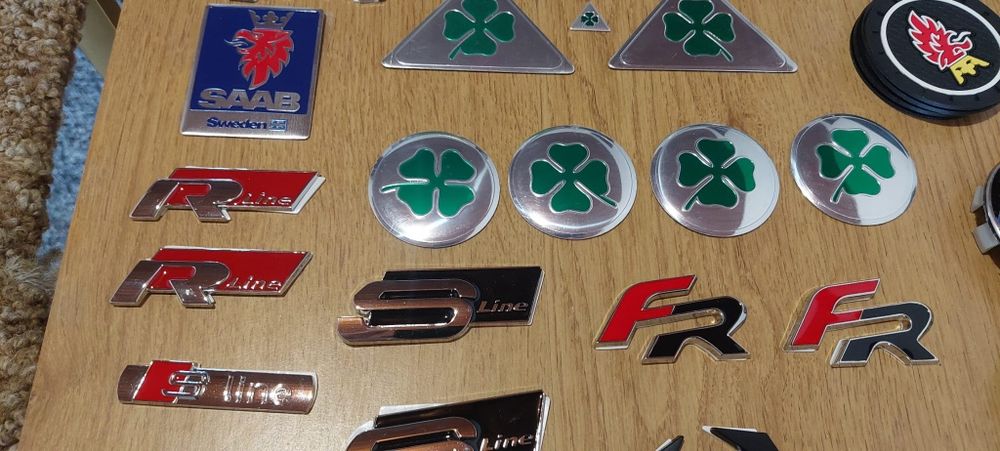 Emblemas BMW Fiat Abarth Seat Alfa Romeo Saab Ford Emblemas Frente laterais mala interiores botão iDrive M Bmw