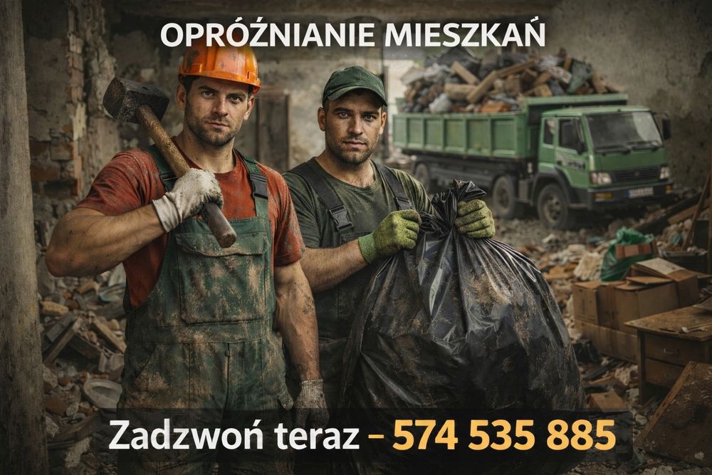Opróżnianie mieszkań,piwnic ,garaży