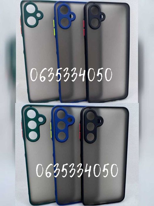 Чехол накладка для Samsung Galaxy A06 A16 матовый бампер защита камеры