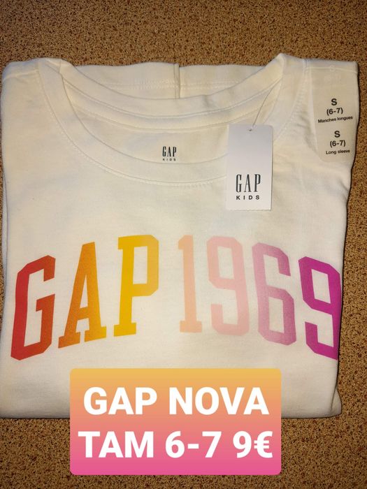 Longsleaves Gap novas tam 6-7 e 12 anos