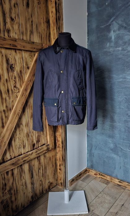 Mango H.E. kurtka męska granatowa field jacket L bawełna