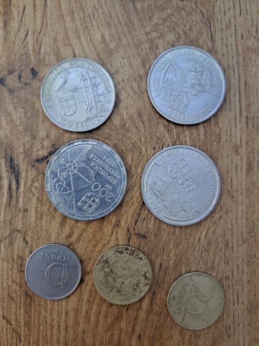 Lote de 7 moedas