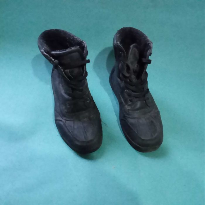 Ботинки  кожаные