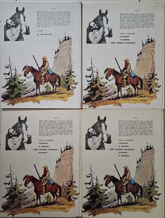 4 Livros de banda desenhada Buddy Longway, Livraria Bertrand - 1978/81