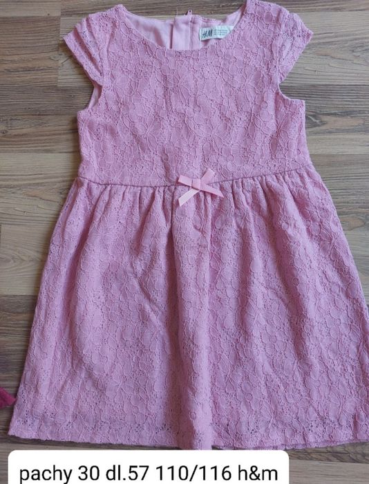 Sukienka na lato koronkowa h&m r. 110/116 hm