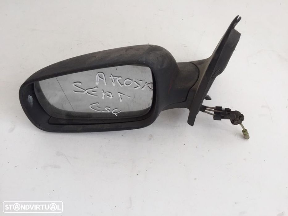 espelho retrovisor manual esquerdo seat arosa