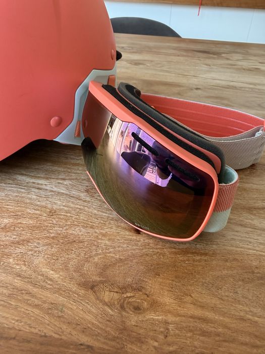 Zestaw Kask Wedze H KID 500 + gogle Wedze różowy kolor