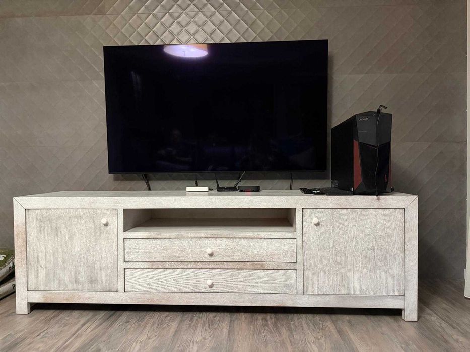 Móvel TV cinza para sala estar