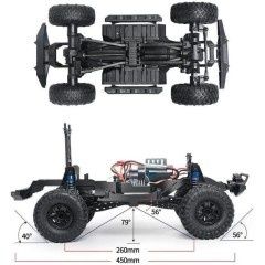 Carro RC Crawler HB-ZP1007 Toyota FJ Suv 1:10 Sport