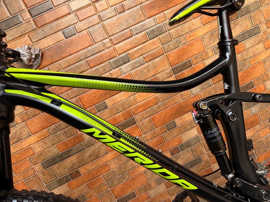 Велосипед MERIDA One-Twenty 27.5"S-M" Shimano DEORE, SR Suntour  140 mm