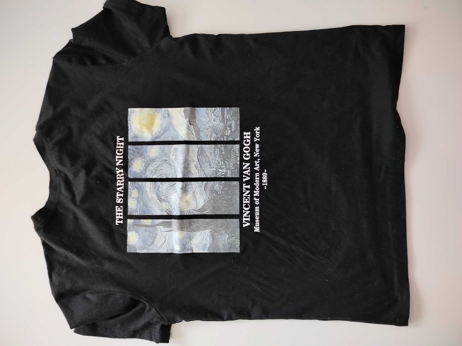 Czarny T-shirt oversize