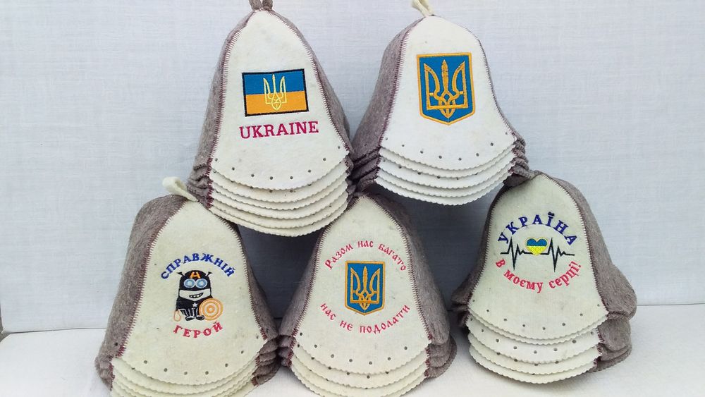 7 мм натуральная шерсть шапка в баню банная опт и  розница лазню якіс