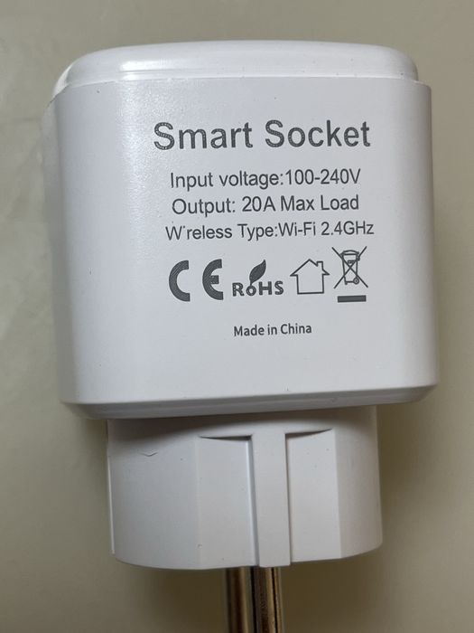 Wi-Fi Смарт розетка 20A