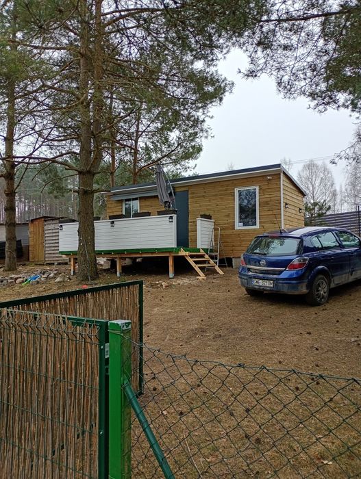 Budowa domków drewnianych letniskowych.