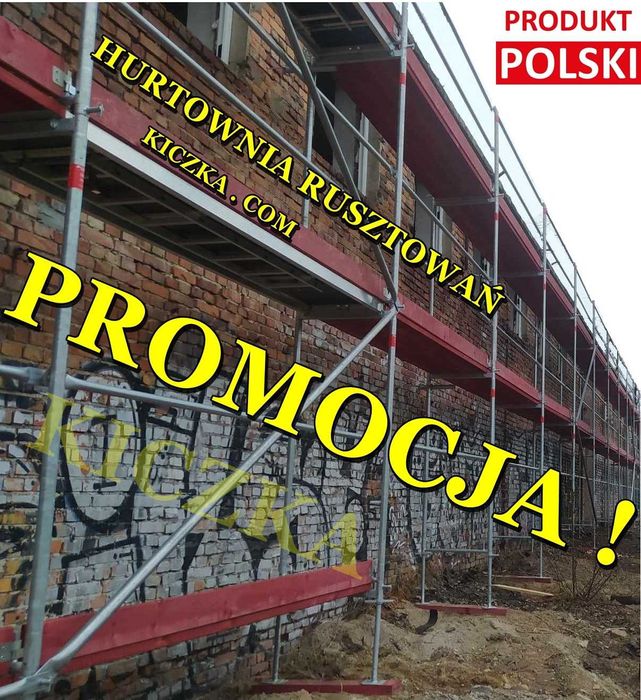 RUSZTOWANIE Poznańskie 178m2 - Tanie RUSZTOWANIA Typ PLETTAC Hurtownia