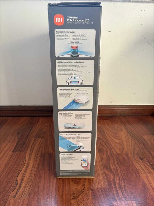 Robô Aspirador Xiaomi Robot Vacuum S12 - NOVO (Na Caixa)