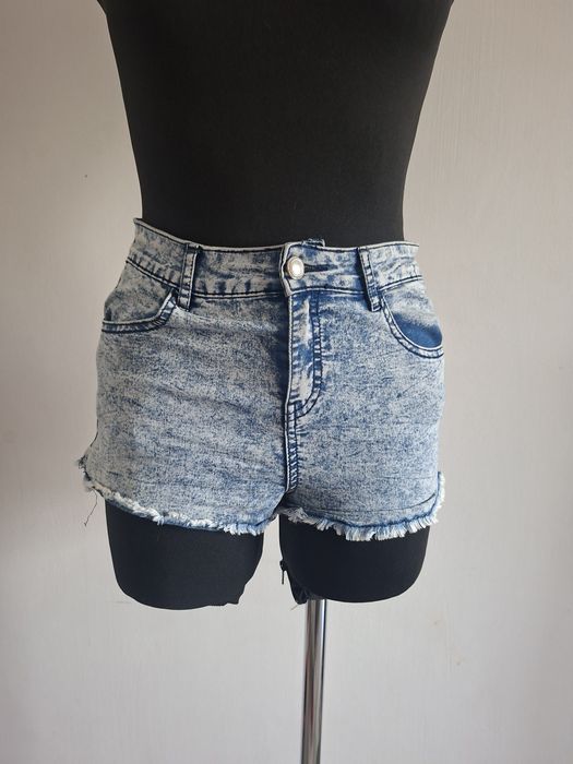 Marmurkowe szorty House S wysoki stan