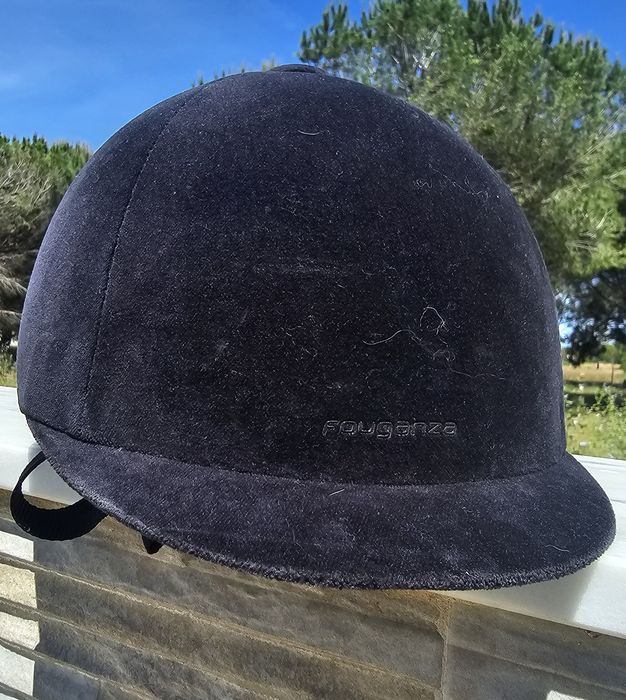 Toque de Equitação 140 Adulto e Criança Veludo Preto