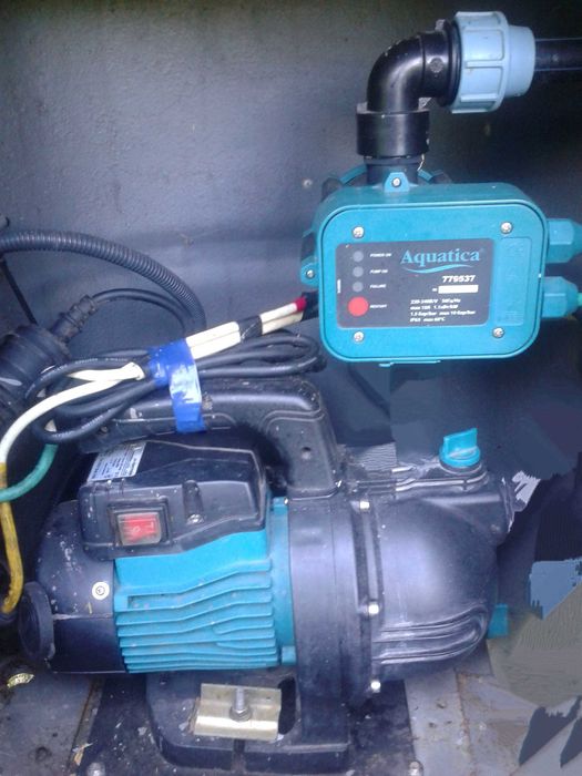 Насос для полива  Leo LKJ-1102P + автоматика Aquatica -779537 б\у