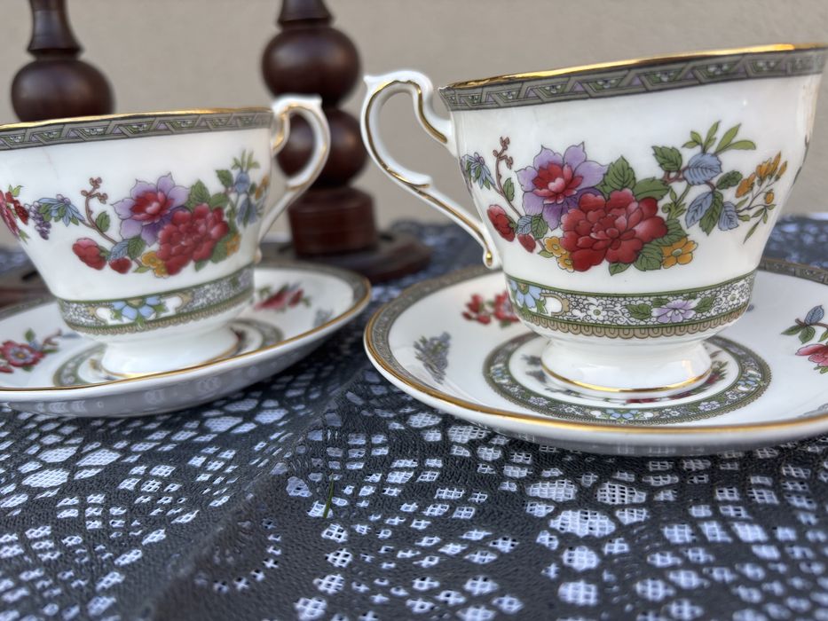 Pack de duas chavenas e pires vintage