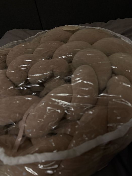 Дитячий бортик /косичка/утеплений чохол в коляску /кокон